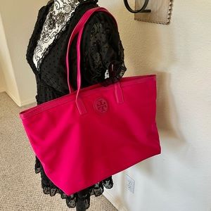 Tory Burch Pink Nylon Tote!
